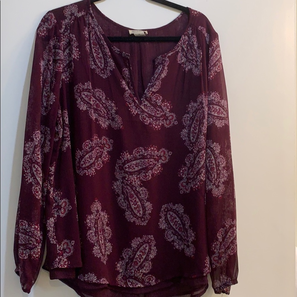 Lucky Brand Long Sleeve Blouse